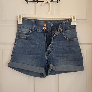 Cuffed Jean Shorts with 2in. Waistband